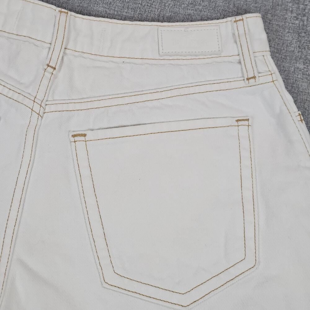 Hollister Jean Shorts Womens Size 29 White Casual Denim High Rise Ripped Frayed - Picture 6 of 12